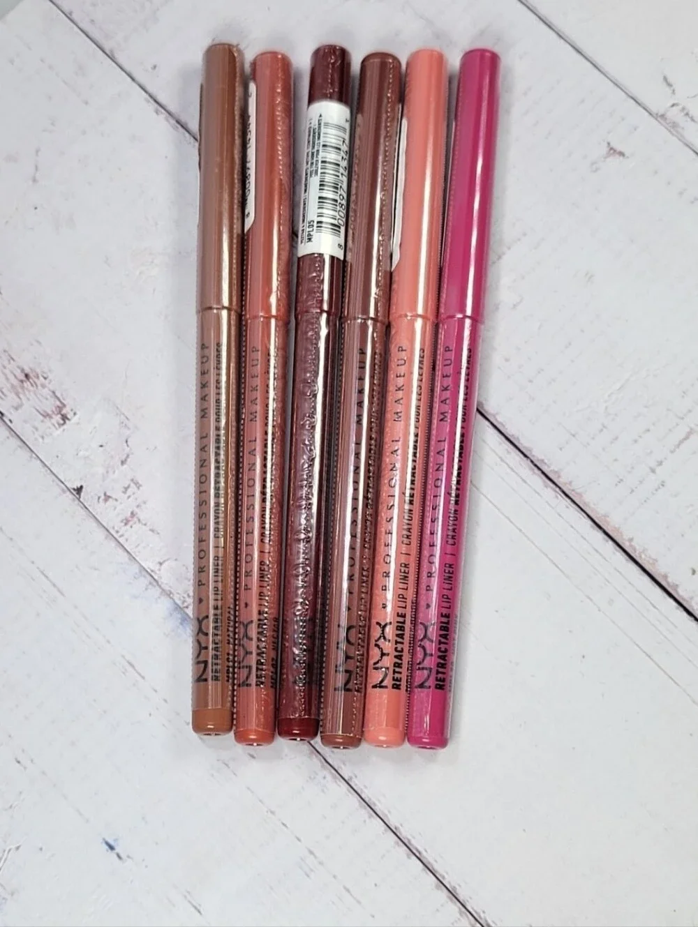 Nyx 6 Piece Retractable Lip Liner Bundle NEW!
